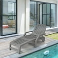 thumbnail image 4 of Gymax Set of 2 Patio Adjustable Chaise Lounge Chair Folding Sun Lounger Recliner Grey, 4 of 10