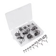 thumbnail image 2 of Fdit ceramic,sea rod ,75pcs Stainless Steel Ceramic Fishing Rod Guide Kit Double Feet  Eye Rings For Sea Rod, 2 of 8