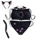 thumbnail image 1 of Conjunto de lencería para mujer Kitten Keyhole Cute Sexy Outfit Oreja de gato pelo aro cola de gato - Negro Zhivalor  CPB-SSW2276-3, 1 of 5