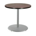 thumbnail image 4 of Hampden Furnishings Bennet Collection Steel Frame 36" Round Top, Round Base, 36" Height, Cafe Table Grey Frame/Mahogany Top, 4 of 5
