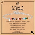 thumbnail image 4 of Top-kevin Birthday Gifts for Women Her, Colorful Natural Beads Stone Birthday Bracelet Gifts with Birthday Card for Women Her Daughter Wife Mom Best Friend, 4 of 10