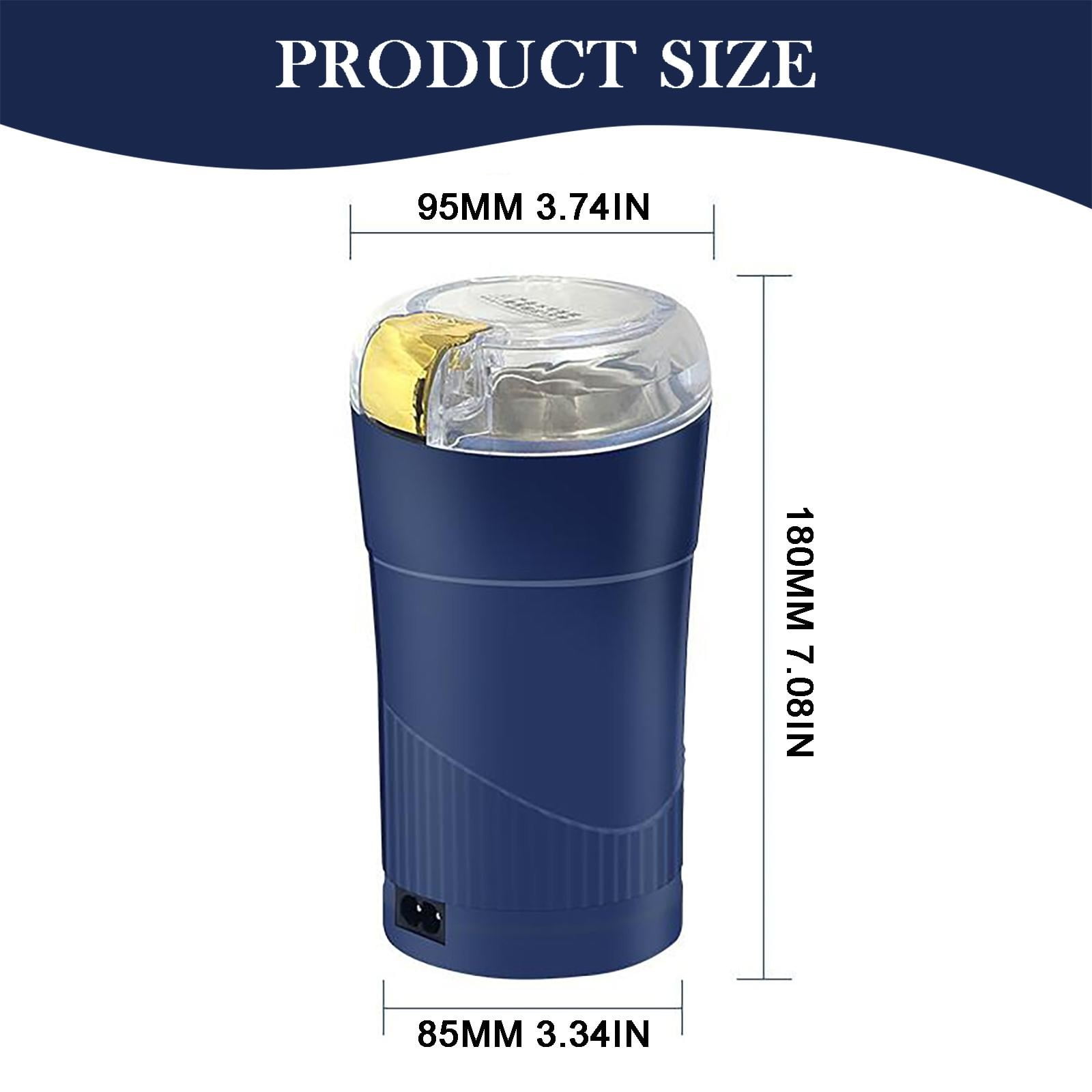 XKHAZA Coffee Grinder, Electric Coffee Grinder, Quiet Spice Grinder, One Touch Coffee Mill for Beans, Spices and More, with Clean Brush, Stainless Steel