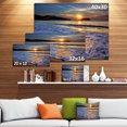 thumbnail image 3 of Calm Seashore with Blue Waves - Seashore Canvas Art Print, 3 of 4