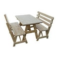 thumbnail image 3 of Yellow Pine Picnic Table with 2 Backed Benches Size 6ft - 8ft, 3 of 11