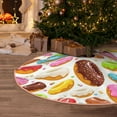 thumbnail image 5 of Sikiie Color Donut Nativity Christmas Tree Skirt, Jesus Christian Winter Holiday Tree Mat Decoration(30-48IN)48", 5 of 6