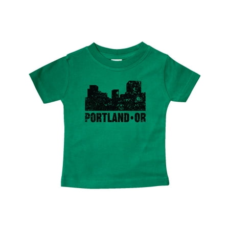 

Inktastic Portland Oregon City Skyline with Grunge Gift Baby Boy or Baby Girl T-Shirt