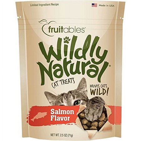 UPC: 0852763006207 | Fruitables Wildly Natural Cat Treats Salmon Flavor 2.5 oz