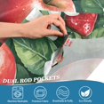 thumbnail image 4 of Yayeee Kitchen Valance Rod Pocket 54" x 18" Living Room Window Curtain, Red Apple Pattern, 4 of 6