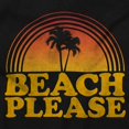 thumbnail image 2 of Beach Please Retro Palm Trees Vibes Women Plus Size Long Sleeve Graphic Tee Brisco Brands 2X, 2 of 5