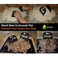 thumbnail image 2 of Cave Tools Meat Claws for Shredding Pulled Pork, Chicken, Turkey, and Beef- Handling & Carving Food - Barbecue Grill Accessories for Smoker, or Slow Cooker - Merlot, 2 of 6