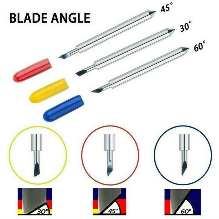 50Pcs Replacement Cutting Blades for Cricut Explore Air/Air 2/Air  3/Maker/Maker 3, Include 10Pcs Fine Point Blades, 20Pcs Standard Blades,  20Pcs Deep