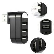 Simyoung 3 Port USB 2.0 Mini Rotate 360° Splitter Adapter Hub for PC Notebook Laptop Mac Desktop