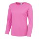 thumbnail image 1 of AWDis Just Cool - Camiseta de manga larga modelo Girlie para mujer (Rosa), 1 of 1