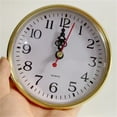 thumbnail image 4 of Quartz Clock Insert, 4.33 inches Retro Style DIY Quartz Clock Insert Movement Replacement Gold for Home Bedroom, 4 of 7