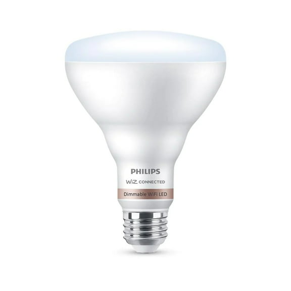 Philips 65-Watt Equivalent BR30 LED Smart Wi-Fi Daylight (5000K) Light Bulb Powered by WiZ with Bluetooth (1-Pack)