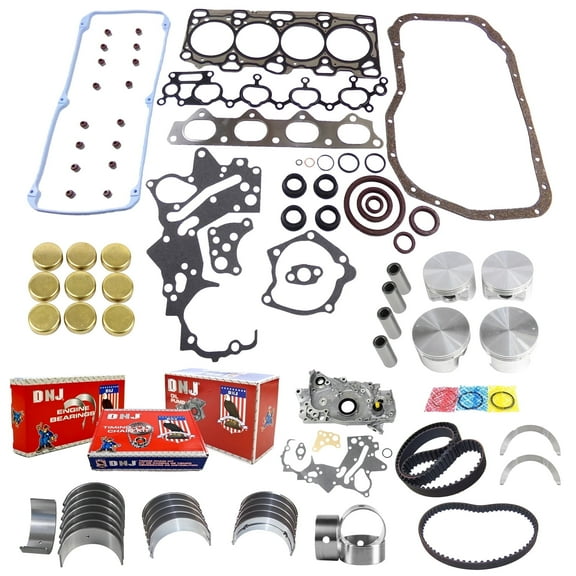 DNJ EK155M Master Engine Rebuild Kit Fits Cars & Trucks 1999-2005 Chrysler Dodge Mitsubishi Eclipse Galant Outlander Sebring Stratus 2.4L SOHC L4 16V 2351cc 4G64 VIN G