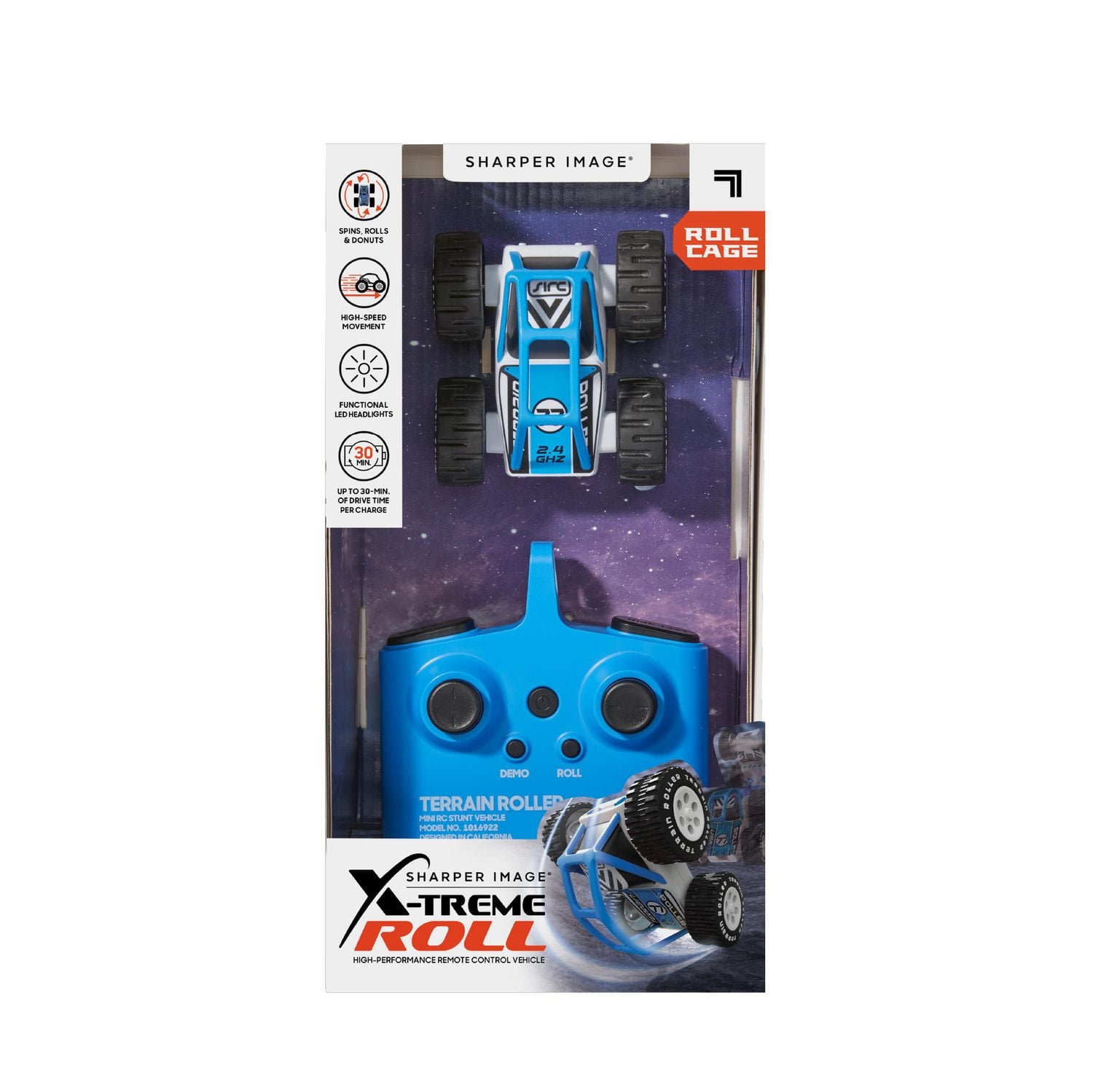 X-Treme Roll High Performance Remote Control Vehicle – Blue, Remote Control Vehicle