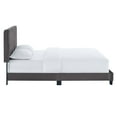 thumbnail image 5 of Modway Celine Channel Tufted Performance Velvet Full Platform Bed in Gray, 5 of 8