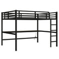 thumbnail image 5 of CZBZ Metal Queen Size Loft Bed with Charging Station and LED Lights, Loft Beds with Desk for Teen/Adult with 13" Safety Guard, Noise-Reduced, No Box Spring Needed, 5 of 7
