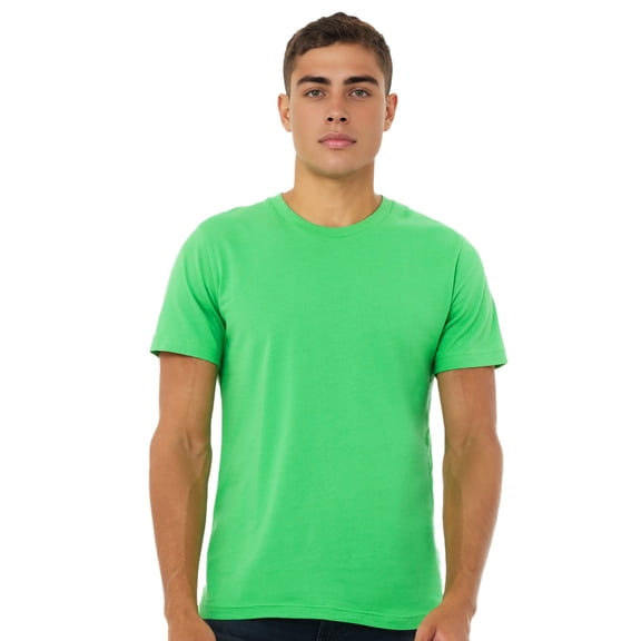 BELLA CANVAS Adult Unisex Short Sleeve Crew T-Shirt for Crafting, Synthetic Green, Small