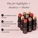 thumbnail image 5 of Ganfancp High Gloss Powder Blusher Repair Stick Set de 3 Piezas Facial High Gloss Stick Powder Blusher Cream Makeup Set Ofertas Del Día 3X Grooming Stick, 5 of 7