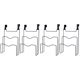 thumbnail image 1 of Organizador de tapas de sartenes para colocar sobre la puerta, 4 unidades, soporte para tapas de sartenes y cacerolas, accesorio de cocina, 1 of 6