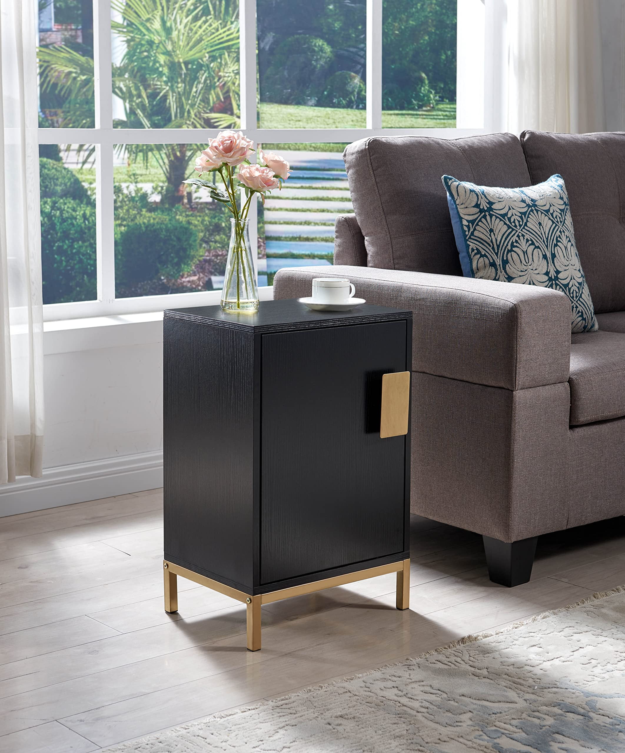 Kings Brand Furniture Grant Accent Side End Table, Bedside