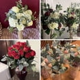 thumbnail image 5 of 20 piezas de películas en forma de estrella, flores artificiales, hojas de eucalipto, tallos, plantas verdes, flores, decoraciones de boda, 5 of 5