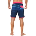 thumbnail image 3 of INSPIRE CHIC Men's Summer Drawstring Waist Color Block Striped Board Shorts 30 Dark Blue, 3 of 5