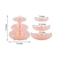 thumbnail image 4 of BalsaCircle 3 Tiers Blush Gold Trim 13" Cake Cupcake Stand Birthday Party Wedding Centerpieces Decorations, 4 of 8