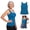 Blue, variant on Maggies Tanks Built In Bra For Women Sleeveless Wide Strap Camisole, Padded Seamless Shaping Camisole Soft Smoothing Oversized Cami Shelf Bra Loose Fit Plus Size Tanktops