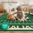 thumbnail image 4 of ODIKA 5'x7' Washable Area Rug Non-Slip, Chair-Friendly Football Stadium Grid Theme Stripes Goal Posts Markers Field Flowing for Dining Room, Under Table, Home Office, 4 of 7