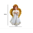 thumbnail image 2 of Polymarble Handcrafted Approx. 7.8 Inches Angel Idol Decorative Statue Figurine/Decoration Showpiece Statue (Approx. 20 x 11 x 10 cm), Multicolour, 2 of 5