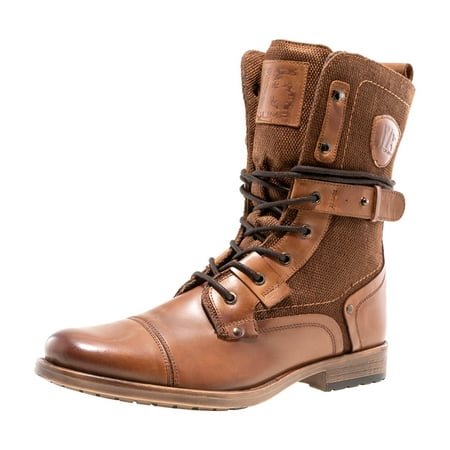 

J75 by Jump Deploy Light Weight Mid-calf Cap-toe Lace-up & Inside Zipper Combat Tactical Military Boots for Men