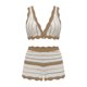 thumbnail image 4 of Trajes de baño para mujer, conjunto de bikini de color liso informal y moderno para playa, traje de baño a rayas para mujer, trajes de baño para mujer, traje de baño para mujer, trajes de baño de moda, 4 of 4