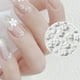 thumbnail image 2 of Nail Art 3D Acrílico Flor Nail Art Pequeña Flor Blanca Cinco Pétalos Flor Resina Pequeña Bola de Acero Nail Art Accesorios Nail Art Design DIY Nail Art Decoración MFZFUKR CPB-DE-LYY380-4, 2 of 5