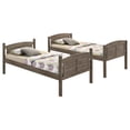thumbnail image 6 of Flynn Wood Twin Over Twin Bunk Bed Weathered Brown, 6 of 8