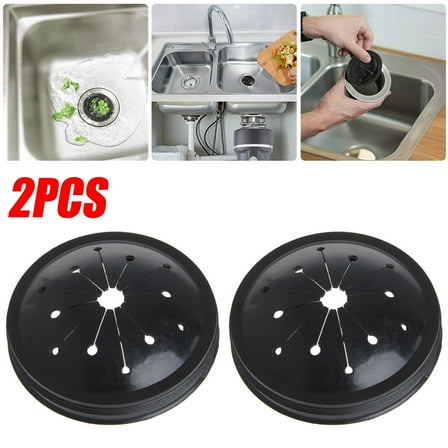 2x Garbage Disposal Splash Guards Sink Baffle Replacement Drain food Waste