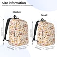 thumbnail image 2 of Disketp UAE Travel1 print Canvas Backpack Lightweight Travel Daypack Student Rucksack Laptop Backpack-Small, 2 of 5