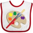thumbnail image 3 of Inktastic Artist Palette and Brush Boys or Girls Baby Bib, 3 of 4