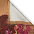 thumbnail image 3 of Ambesonne Colorful Kitchen Curtains, Mexican Skull, 55"x45", Cinnamon Magenta Maroon, 3 of 3