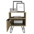 thumbnail image 3 of Atlin Designs Modern Metal Night Stand with Two Shelves in Black, 3 of 7