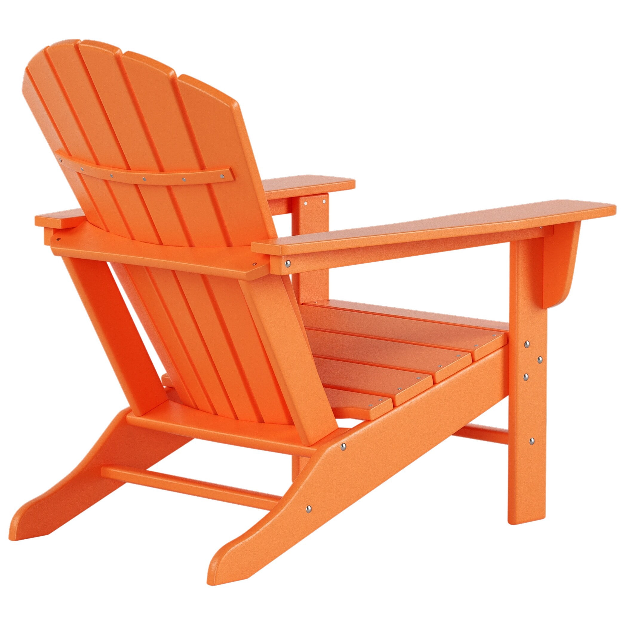 Polytrends  Altura  Outdoor Eco-Friendly All Weather Poly Patio Adirondack Chair (Set of 2) Orange