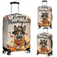 thumbnail image 2 of Happy Thanksgiving German Shepherd Welcome Thankful Fall Autumn Pumpkin Travel Luggage Cover Alsatian Dog Lover Gifts Suitcase Dust Protective Decor - 02021, 2 of 5