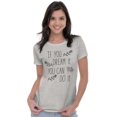 thumbnail image 3 of Dream it Do it Encourage Motivation Womens Fitted Plus Size Graphic Tee Brisco Brands 2X, 3 of 5