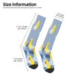 thumbnail image 2 of Yiaed ducklings swim on the sea waves Print Great elasticity Adult Stockings Sports socks for Men and Women, 2 of 6