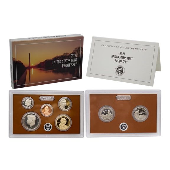 2021 Proof Set - U.S. Mint 7-Coin Clad Set - Collectible OGP Set