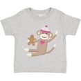 thumbnail image 3 of Inktastic Sock Monkey Gingerbread Boys or Girls Toddler T-Shirt, 3 of 5