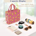 thumbnail image 5 of FORMRS Womens Corduroy Tote Bag Crossbody Shoulder Purse Handbag with Detachable Strap, Pink Banana Pattern, 5 of 7