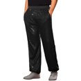 thumbnail image 5 of INSPIRE CHIC Sequin Pants for Men's Elastic Waist 70s Disco Costume Shiny Party Trousers 30 Black, 5 of 5